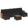 Set de sofás de jardín 8 piezas y cojines ratán sintético negro de , Conjuntos de jardín - Ref: Foro24-3227917, Precio: 427,5...