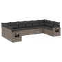 Set de sofás de jardín 10 pzas con cojines ratán sintético gris de , Conjuntos de jardín - Ref: Foro24-3220669, Precio: 603,0...
