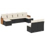 Set de sofás de jardín 8 piezas y cojines ratán sintético negro de , Conjuntos de jardín - Ref: Foro24-3228051, Precio: 448,8...
