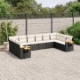 Set de sofás de jardín 10 pzas cojines ratán sintético negro de , Conjuntos de jardín - Ref: Foro24-3227162, Precio: 576,86 €...