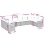 Set de sofás de jardín 10 pzas cojines ratán sintético negro de , Conjuntos de jardín - Ref: Foro24-3227162, Precio: 576,86 €...