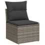Set de sofás de jardín 7 piezas con cojines ratán PE gris de , Conjuntos de jardín - Ref: Foro24-3226634, Precio: 444,51 €, D...