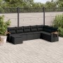 Set de sofás de jardín 8 piezas y cojines ratán sintético negro de , Conjuntos de jardín - Ref: Foro24-3227084, Precio: 516,1...
