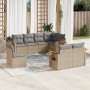 Juego de sofás de jardín con cojines beige 8 pzas ratán PE de , Conjuntos de jardín - Ref: Foro24-3227004, Precio: 556,59 €, ...
