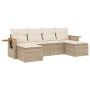 Juego de sofás jardín con cojines 6 pzas ratán sintético beige de , Conjuntos de jardín - Ref: Foro24-3227059, Precio: 395,88...