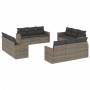 Set de sofás de jardín 12 pzas con cojines ratán sintético gris de , Conjuntos de jardín - Ref: Foro24-3258238, Precio: 819,5...