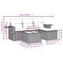 Set de sofás de jardín 4 pzas y cojines ratán sintético gris de , Conjuntos de jardín - Ref: Foro24-3252407, Precio: 268,17 €...