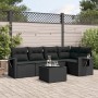 Set de sofás de jardín 6 piezas y cojines ratán sintético negro de , Conjuntos de jardín - Ref: Foro24-3252472, Precio: 419,8...