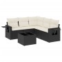 Set de sofás de jardín 6 piezas y cojines ratán sintético negro de , Conjuntos de jardín - Ref: Foro24-3252493, Precio: 382,0...