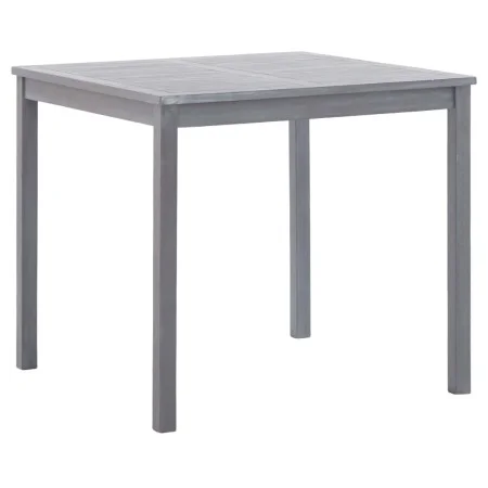 Mesa de jardín de madera maciza de acacia gris 80x80x74 cm de vidaXL, Mesas de jardín - Ref: Foro24-46324, Precio: 135,23 €, ...