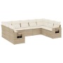 Set de sofás de jardín 9 pzas con cojines ratán sintético beige de , Conjuntos de jardín - Ref: Foro24-3252935, Precio: 681,0...