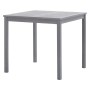 Mesa de jardín de madera maciza de acacia gris 80x80x74 cm de vidaXL, Mesas de jardín - Ref: Foro24-46324, Precio: 137,60 €, ...