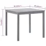 Mesa de jardín de madera maciza de acacia gris 80x80x74 cm de vidaXL, Mesas de jardín - Ref: Foro24-46324, Precio: 135,23 €, ...