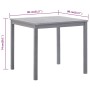 Mesa de jardín de madera maciza de acacia gris 80x80x74 cm de vidaXL, Mesas de jardín - Ref: Foro24-46324, Precio: 137,60 €, ...