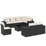 Set de sofás de jardín 8 piezas y cojines ratán sintético negro de , Conjuntos de jardín - Ref: Foro24-3222845, Precio: 545,3...