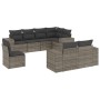 Set de sofás de jardín 8 pzas y cojines ratán sintético gris de , Conjuntos de jardín - Ref: Foro24-3222839, Precio: 553,01 €...