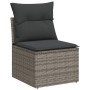 Set de sofás de jardín 8 pzas y cojines ratán sintético gris de , Conjuntos de jardín - Ref: Foro24-3222839, Precio: 553,01 €...
