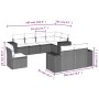 Set de sofás de jardín 8 pzas y cojines ratán sintético gris de , Conjuntos de jardín - Ref: Foro24-3222839, Precio: 553,01 €...