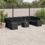 Set de sofás de jardín 11 pzas y cojines ratán sintético negro de , Conjuntos de jardín - Ref: Foro24-3223074, Precio: 728,02...