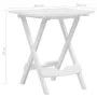 Mesa de jardín plegable blanco 45,5x38,5x50 cm de vidaXL, Mesas de jardín - Ref: Foro24-47690, Precio: 31,84 €, Descuento: %