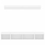 Muebles de TV de pared con LED 5 pzas madera ingeniería blanco en Muebles TV | Comprar online en Foru.es