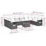 11-piece garden sofa set with beige synthetic rattan cushions by , Modular outdoor sofas - Ref: Foro24-3224736, Price: 674,53...