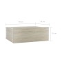 Mesitas de noche flotantes 2 uds contrachapada roble 40x30x15cm de vidaXL, Mesitas de noche - Ref: Foro24-800313, Precio: 38,...