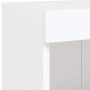 Muebles de TV de pared con LED 5 pzas madera ingeniería blanco en Muebles TV | Comprar online en Foru.es