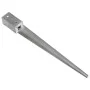 Ground spikes 12 pcs silver galvanized steel 7x7x75 cm by vidaXL, Spikes for anchoring in the ground - Ref: Foro24-145403, Pr...
