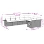 Set de sofás de jardín 8 piezas y cojines ratán sintético negro de , Conjuntos de jardín - Ref: Foro24-3220634, Precio: 579,7...