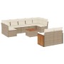 Juego de sofás jardín con cojines beige 10 pzas ratán sintético de , Conjuntos de jardín - Ref: Foro24-3227976, Precio: 611,6...