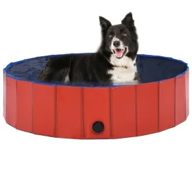 Piscina para perros plegable PVC rojo 120x30 cm de vidaXL, Productos para perros - Ref: Foro24-170823, Precio: 34,18 €, Descu...