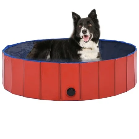 Piscina para perros plegable PVC rojo 120x30 cm de vidaXL, Productos para perros - Ref: Foro24-170823, Precio: 34,18 €, Descu...