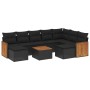 Set de sofás de jardín 10 pzas cojines ratán sintético negro de , Conjuntos de jardín - Ref: Foro24-3228225, Precio: 568,80 €...