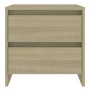 Mesitas de noche 2 uds madera ingeniería roble Sonoma de vidaXL, Mesitas de noche - Ref: Foro24-809852, Precio: 80,45 €, Desc...