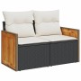 Set de sofás de jardín 10 pzas cojines ratán sintético negro de , Conjuntos de jardín - Ref: Foro24-3227995, Precio: 546,85 €...