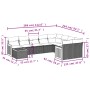 Set de sofás de jardín 10 pzas cojines ratán sintético negro de , Conjuntos de jardín - Ref: Foro24-3227995, Precio: 546,85 €...