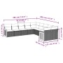 Set de sofás de jardín 10 pzas cojines ratán sintético negro de , Conjuntos de jardín - Ref: Foro24-3228030, Precio: 549,96 €...