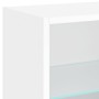 Muebles de TV de pared con LED 5 pzas madera ingeniería blanco en Muebles TV | Comprar online en Foru.es