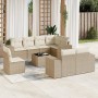 Set de sofás de jardín 9 pzas con cojines ratán sintético beige de , Conjuntos de jardín - Ref: Foro24-3222847, Precio: 644,7...