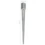 Ground spikes 12 pcs silver galvanized steel 7x7x90 cm by vidaXL, Spikes for anchoring in the ground - Ref: Foro24-145406, Pr...