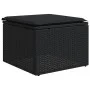 6-teilige Gartensofagarnitur und schwarze synthetische Rattankissen von , Modulare Sofas für den Außenbereich - Ref: Foro24-3...