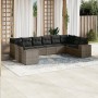 Set de sofás de jardín 10 pzas con cojines ratán sintético gris de , Conjuntos de jardín - Ref: Foro24-3223069, Precio: 611,6...