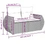11-piece garden sofa set and gray synthetic rattan cushions by , Modular outdoor sofas - Ref: Foro24-3221899, Price: 672,40 €...