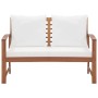 Muebles de jardín 4 piezas con cojines madera maciza de acacia de vidaXL, Conjuntos de jardín - Ref: Foro24-47283, Precio: 40...