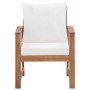 Muebles de jardín 4 piezas con cojines madera maciza de acacia de vidaXL, Conjuntos de jardín - Ref: Foro24-47283, Precio: 40...