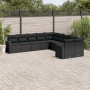 Set de sofás de jardín 10 pzas cojines ratán sintético negro de , Conjuntos de jardín - Ref: Foro24-3219495, Precio: 635,76 €...