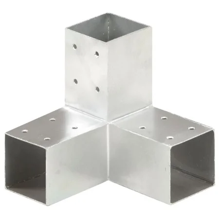 Y-shaped post connectors galvanized metal 71x71 mm by vidaXL, fence posts - Ref: Foro24-145457, Price: 21,77 €, Discount: %