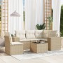 Juego de sofás jardín con cojines 6 pzas ratán sintético beige de , Conjuntos de jardín - Ref: Foro24-3222577, Precio: 417,78...