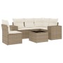 Juego de sofás jardín con cojines 6 pzas ratán sintético beige de , Conjuntos de jardín - Ref: Foro24-3222577, Precio: 417,78...